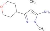 1,4-Dimethyl-3-(oxan-4-yl)-1H-pyrazol-5-amine