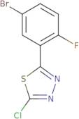 2-(5-Bromo-2-fluorophenyl)-5-chloro-1,3,4-thiadiazole