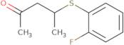 4-[(2-Fluorophenyl)sulfanyl]pentan-2-one