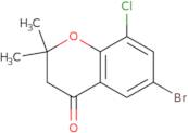 6-Bromo-8-chloro-2,2-dimethyl-3,4-dihydro-2H-1-benzopyran-4-one