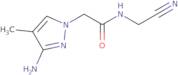 2-(3-Amino-4-methyl-1H-pyrazol-1-yl)-N-(cyanomethyl)acetamide