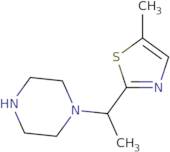 1-[1-(5-Methyl-1,3-thiazol-2-yl)ethyl]piperazine