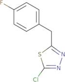 2-Chloro-5-[(4-fluorophenyl)methyl]-1,3,4-thiadiazole