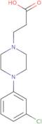 3-[4-(3-Chlorophenyl)piperazin-1-yl]propanoic acid
