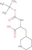 2-{[(tert-Butoxy)carbonyl]amino}-3-(piperidin-3-yl)propanoic acid