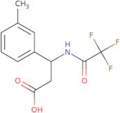 3-(3-Methylphenyl)-3-[(2,2,2-trifluoroacetyl)amino]propanoic acid