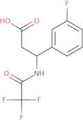 3-(3-Fluorophenyl)-3-[(2,2,2-trifluoroacetyl)amino]propanoic acid