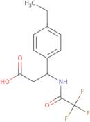 3-(4-Ethylphenyl)-3-(2,2,2-trifluoroacetamido)propanoic acid