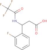 3-(2-Fluorophenyl)-3-[(2,2,2-trifluoroacetyl)amino]propanoic acid