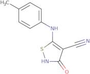 3-Hydroxy-5-[(4-methylphenyl)amino]-1,2-thiazole-4-carbonitrile