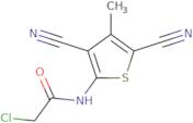 2-Chloro-N-(3,5-dicyano-4-methylthiophen-2-yl)acetamide