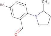 5-Bromo-2-(2-methylpyrrolidin-1-yl)benzaldehyde