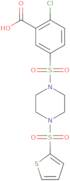 2-Chloro-5-{[4-(thiophene-2-sulfonyl)piperazin-1-yl]sulfonyl}benzoic acid