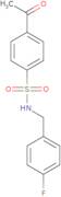 4-Acetyl-N-[(4-fluorophenyl)methyl]benzene-1-sulfonamide