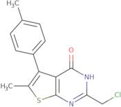 2-(Chloromethyl)-6-methyl-5-(4-methylphenyl)-1H,4H-thieno[2,3-d]pyrimidin-4-one