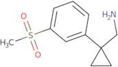 [1-(3-Methanesulfonylphenyl)cyclopropyl]methanamine