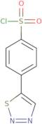 4-(1,2,3-Thiadiazol-5-yl)benzene-1-sulfonyl chloride