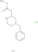 Methyl 2-(4-benzylpiperazin-2-yl)acetate dihydrochloride