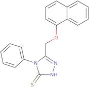 5-[(1-Naphthyloxy)methyl]-4-phenyl-4H-1,2,4-triazole-3-thiol