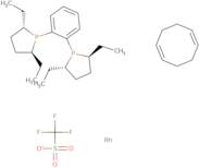 (+)-1,2-Bis((2S,5S)-2,5-diethylphospholano)benzene(1,5-cyclooctadiene)rhodium(I) trifluoromethanesulfonate