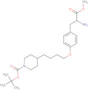 tert-Butyl (S)-4-(4-(4-(2-amino-3-methoxy-3-oxopropyl)phenoxy)butyl)piperidine-1-carboxylate