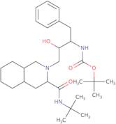 (3S,4aS,8aS)-2-[(2R,3S)-3-tert-Butyloxycarbonylamino-2-hydroxy-4-phenylbutyl]-N-(1,1-dimethylethyl)decahydro-3-isoquinolinecarboxami de