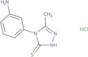 4-(3-Aminophenyl)-5-methyl-4H-1,2,4-triazole-3-thiol hydrochloride