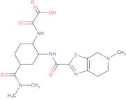 2-[[(1S,2R,4S)-4-(Dimethylcarbamoyl)-2-[(5-methyl-6,7-dihydro-4H-[1,3]thiazolo[5,4-c]pyridine-2-carbonyl)amino]cyclohexyl]amino]-2-o xoacetic acid