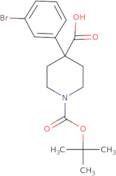 4-(3-Bromophenyl)-1-(tert-butoxycarbonyl)piperidine-4-carboxylic acid