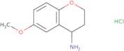 (4S)-6-Methoxy-3,4-dihydro-2H-1-benzopyran-4-amine hydrochloride