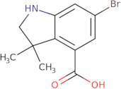 6-bromo-3,3-dimethyl-2,3-dihydro-1h-indole-4-carboxylic acid