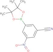 3-Nitro-5-(tetramethyl-1,3,2-dioxaborolan-2-yl)benzonitrile
