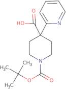 1-[(tert-Butoxy)carbonyl]-4-(pyridin-2-yl)piperidine-4-carboxylic acid