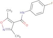 N-(4-Fluorophenyl)-3,5-dimethyl-1,2-oxazole-4-carboxamide