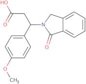 3-(4-Methoxyphenyl)-3-(1-oxo-1,3-dihydro-2H-isoindol-2-yl)propanoic acid