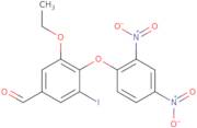 4-(2,4-Dinitrophenoxy)-3-ethoxy-5-iodobenzaldehyde