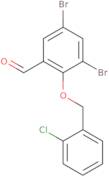 3,5-Dibromo-2-[(2-chlorobenzyl)oxy]benzaldehyde