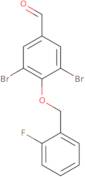 3,5-Dibromo-4-[(2-fluorobenzyl)oxy]benzaldehyde