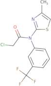 2-Chloro-N-(4-methyl-1,3-thiazol-2-yl)-N-[3-(trifluoromethyl)phenyl]acetamide