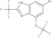 6-Bromo-4-(trifluoromethoxy)-2-(trifluoromethyl)-1H-benzimidazole