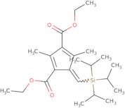 Diethyl 2,4-dimethyl-5-[(triisopropylsilyl)methylene]-1,3-cyclopentadiene-1,3-dicarboxylate (cis- and trans- )