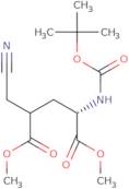 Dimethyl (2S)-2-((tert-butoxycarbonyl)amino)-4-(cyanomethyl)pentanedioate