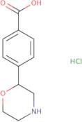 4-(Morpholin-2-yl)benzoic acid hydrochloride