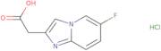 2-{6-Fluoroimidazo[1,2-a]pyridin-2-yl}acetic acid hydrochloride