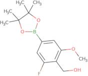 [2-Fluoro-6-methoxy-4-(4,4,5,5-tetramethyl-1,3,2-dioxaborolan-2-yl)phenyl]methanol