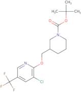 3-(3-Chloro-5-trifluoromethyl-pyridin-2-yloxymethyl)-piperidine-1-carboxylic acid tert-butyl ester