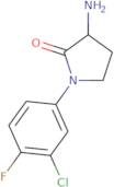 3-Amino-1-(3-chloro-4-fluorophenyl)pyrrolidin-2-one