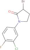 3-Bromo-1-(3-chloro-4-fluorophenyl)pyrrolidin-2-one
