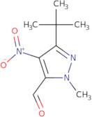 5-tert-Butyl-2-methyl-4-nitro-2H-pyrazole-3-carboxldehyde