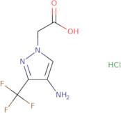 2-[4-Amino-3-(trifluoromethyl)-1H-pyrazol-1-yl]acetic acid hydrochloride